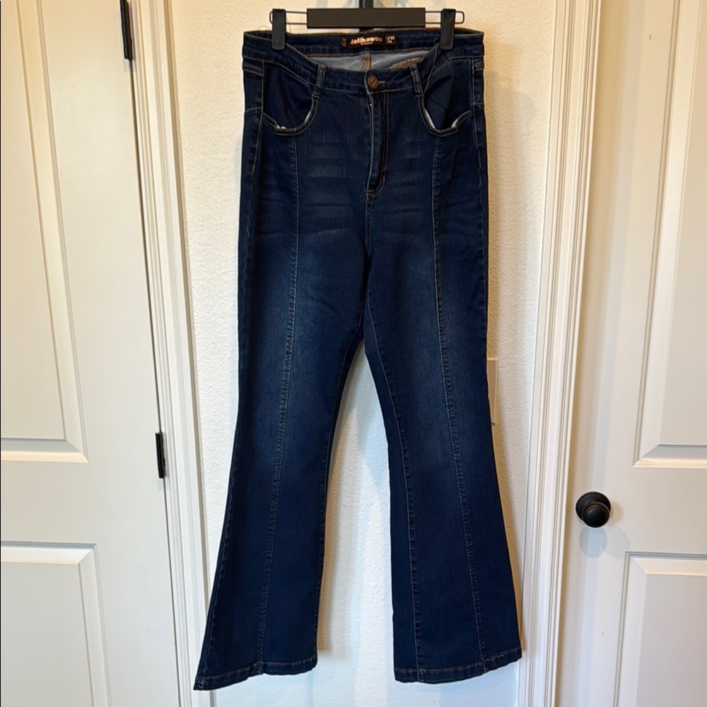 Dollhouse Blue Flare & Wide Leg Jeans